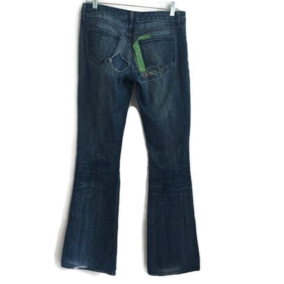 Paper Denim & Cloth Boho Patchwork Jeans Size 28 - Picture 2 of 8